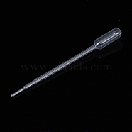 Disposable Plastic Dropper, Transfer Graduated Pipettes, Manicure Tools, Clear, 150mm, Capacity: 2ml, about 100pcs/bag(SOAP-PW0001-005C)
