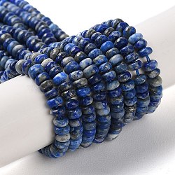 Natural Lapis Lazuli Beads Strands, Rondelle, 4x2mm, Hole: 0.8mm, about 173~177pcs/strand, 15.39~15.67''(39.1~39.8cm)(G-H292-A05-01)