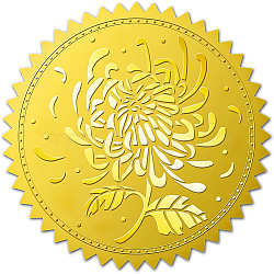 Self Adhesive Gold Foil Embossed Stickers, Medal Decoration Sticker, Lip Pattern, 5x5cm(DIY-WH0211-188)