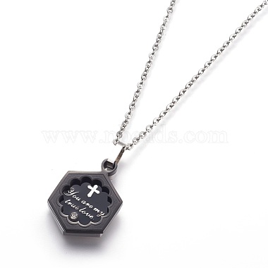 304 Stainless Steel Pendant Necklaces(STAS-I099-19)-3