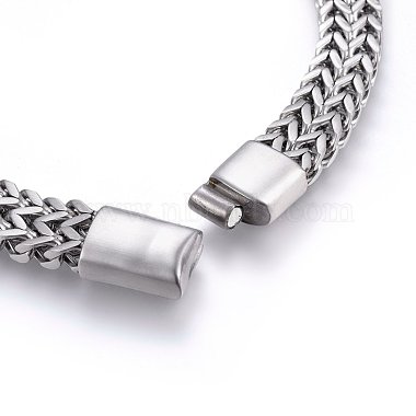 304 Stainless Steel Wheat Chain Necklaces(NJEW-H493-14P)-3