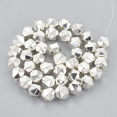 Electroplate Non-magnetic Synthetic Hematite Beads Strands(G-N0322-14S)-2