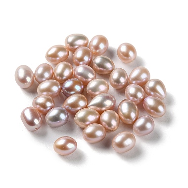 Rosy Brown Rice Pearl Beads