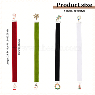 бархатные закладки на рождественскую тематику(AJEW-FG0002-63)-2