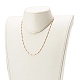 Brass Lumachina Chain Necklaces(NJEW-JN03497)-6