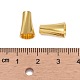 金色の真鍮ビーズコーンキャップ(X-KK-E362-G)-2