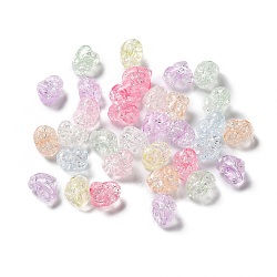 Transparent Acrylic Beads, Heart, Mixed Color, 9x12x9mm, Hole: 2mm(X-TACR-K003-02)