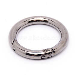 Alloy Spring Gate Rings, Cadmium Free & Lead Free, 34.5x5mm(AJEW-WH0129-48C-B)