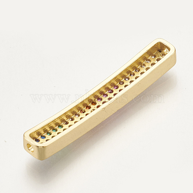 Brass Micro Pave Cubic Zirconia Beads(ZIRC-S061-47G)-2