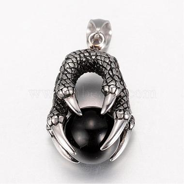 Antique Silver Others Stainless Steel+Rhinestone Pendants