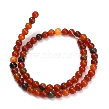 Natural Carnelian Beads Strands(GG-CBA1CAF-A01-6mm)-5