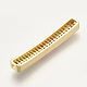Brass Micro Pave Cubic Zirconia Beads(ZIRC-S061-47G)-2