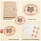 olycraft 30feuilles d'étiquettes cadeaux autocollantes en papier kraft(DIY-OC0009-12)-4