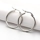 201 Stainless Steel Big Hoop Earrings(EJEW-P066-37F)-1