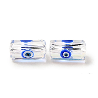 Blue Rectangle Glass Beads