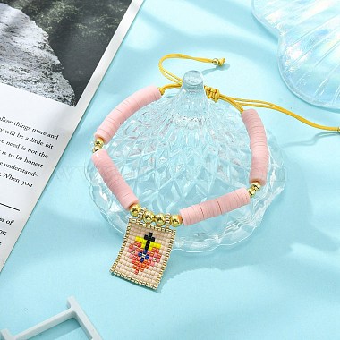 bracelet à breloques rectangle en graines de verre miyuki(BJEW-MZ00037-01)-4