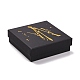 Square Hot Stamping Cardboard Jewelry Packaging Boxes(CON-FS0001-08C)-1