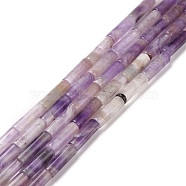 Natural Amethyst Beads Strands, Column, 13x4mm, Hole: 1.4mm, about 28~32pcs/strand, 15.63''(39.7cm)(G-F247-53)