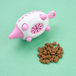 Silicone Dog IQ Treat Hedgehog, Pet Food Dispenser, Dog Chew Toy, for Medium Large Breeds, Pink, 147x70x66mm(JX423C)