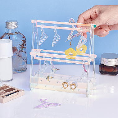 Transparent Acrylic Earring Display Stands(EDIS-WH0024-07)-3