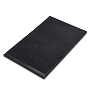 Jewelry Displays Black Plastic Base Board for Rhinestone Picking, 180x110x5mm, Board's gap size: 2.5~4.8mm(ODIS-M001-180mm-01)