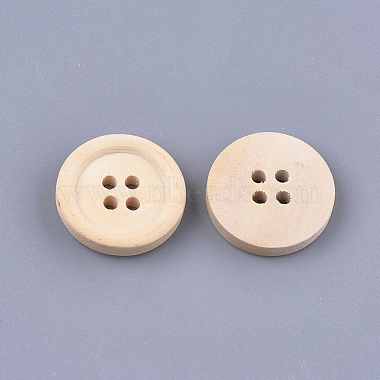 4-Hole Wooden Buttons(WOOD-S055-08A)-2