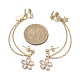 hellgoldene 304 Manschetten-Ohrringketten aus Edelstahl mit Strass(EJEW-JE05684-03)-3