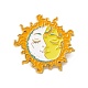 Sonne mit Mond-Emaille-Pin(JEWB-D012-10)-1