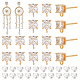 20Pcs Brass Stud Earring Findings(KK-BC0009-64)-1