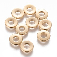 201 Stainless Steel Spacer Beads, Donut, Golden, 9x1.5mm, Hole: 3.5mm(STAS-L233-064D-G)