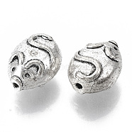 Tibetan Style Alloy Beads, Cadmium Free & Lead Free, Mouse, Antique Silver, 11.5x9x6.5mm, Hole: 1mm, about 535pcs/1000g(TIBE-S320-104AS-LF)