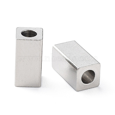 Stainless Steel Color Cuboid 304 Stainless Steel Beads