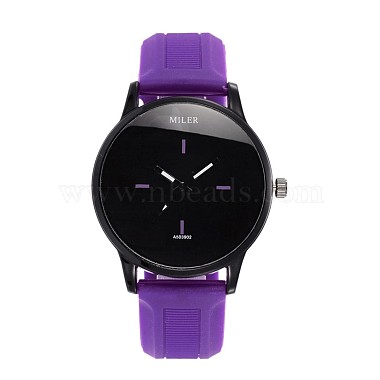 Fashionable Women's Alloy Silicone Quartz Wristwatches(WACH-L025-02C)-2
