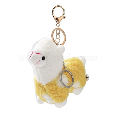 Yellow Alpaca Cotton Keychain
