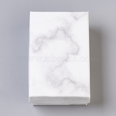 White Rectangle Paper Jewelry Set Box