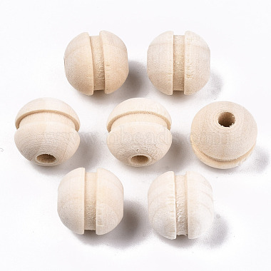 Old Lace Round Wood Beads