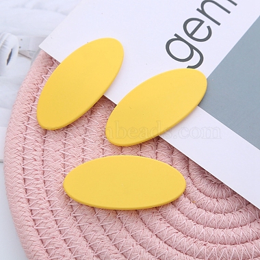 Yellow Plastic Snap Hair Clips