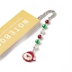 Christmas Theme Resin Pendant Bookmarks(AJEW-JK00206)-3
