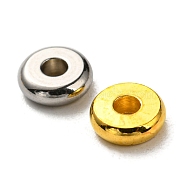 200Pcs 2 Colors Flat Round Brass Spacer Beads, Barrel Plating, Platinum & Golden, 6x2mm, Hole: 2mm, 100pcs/color(KK-SZ0001-65)