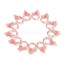 Transparent Plastic Lobster CLaw Clasps, Thistle, 26x19x6mm, Hole: 2mm(KY-H005-A08)