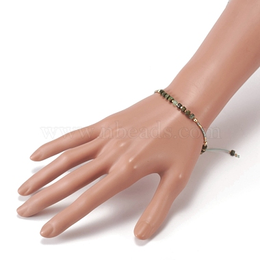 Bracelets de perles de nylon tressés réglables(BJEW-JB05504-01)-5
