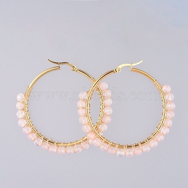 Boucles d'oreilles en perles(X-EJEW-JE03830-03)-2