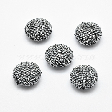 Perles de strass en argile polymère(RB-P016-17-20mm)-2
