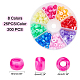 superfindings 200pcs 8 couleurs perles européennes en acrylique(MACR-FH0001-05)-4
