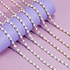 4 Yard 2 Style Rhinestones Cup Chains with ABS Plastic Pearl Beaded(LCHA-NB0001-01)-4