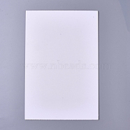 PVC Foam Boards, for Presentations, School, Office & Art Projects, Rectangle, White, 30x20x0.3cm(DIY-WH0156-67)