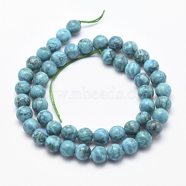 Natural Marble Beads Strands(X-G-K211-8mm-E)-2