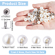 100 Sets 2 Style ABS Imitation Pearl Garment Rivets(FIND-GF0005-20)-2