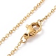 Crystal Rhinestone Star Pendant Necklace with Vacuum Plating 304 Stainless Steel Chains for Women(NJEW-E014-24G)-2