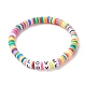 Love Word Acrylic Beads Stretch Bracelet(BJEW-JB07328)-2
